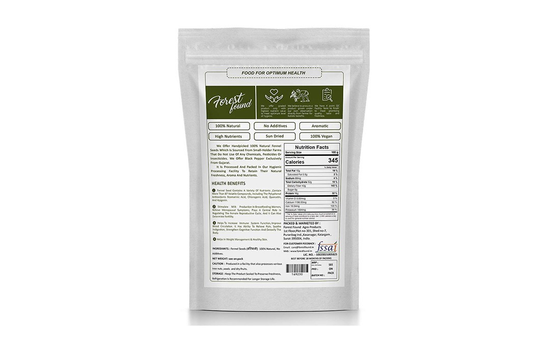 Forest Found Aromatic Fennel Seeds    Pack  250 grams